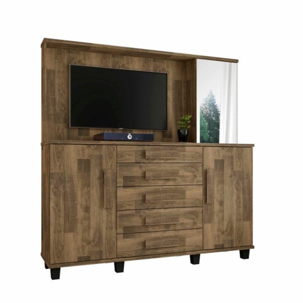 Cômoda Estrela Amadeirado - Rv Móveis