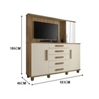 Cômoda Estrela Cinamomo/off White – Rv Móveis