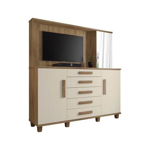 Cômoda Estrela Cinamomo/off White – Rv Móveis