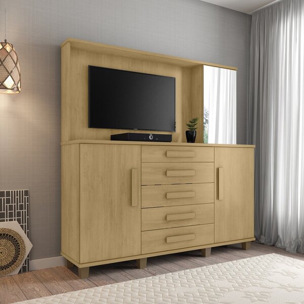 Cômoda Estrela Multifuncional Com Gavetas Sapateira E Painel