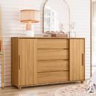 Cômoda Evidenza 2 Portas E 4 Gavetas Flex - Móveis Albatroz