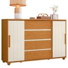 Cômoda Evidenza 2 Portas E 4 Gavetas Flex - Móveis Albatroz