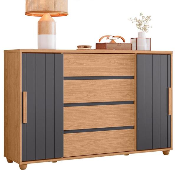 Cômoda Evidenza 2 Portas E 4 Gavetas Flex - Móveis Albatroz