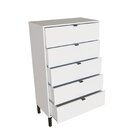 Cômoda Falkk Queens 5 Gavetas Branco