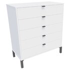 Cômoda Falkk Queens 5 Gavetas Branco