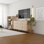 Cômoda Falkk Queens 6 Gavetas Amadeirado