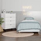 Cômoda Falkk Queens Alta 4 Gavetas Branco