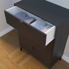 Cômoda Falkk Queens Alta 4 Gavetas Preto