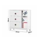 Comôda Fast Car Estrela Infantil Em Madeira