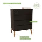 Cômoda Fiori 4 Gv Preta