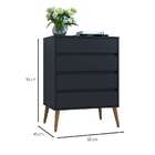 Cômoda Fiori 4 Gv Preta