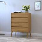 Cômoda Fiori Camarú 4 Gavetas Com Pés Palitos Em Madeira Maci