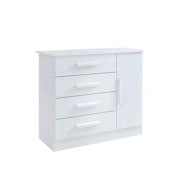 Cômoda Firenze 4 Gavetas 1 Porta C/Sapateira  D Doro Móveis
