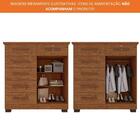 Cômoda Flex 2 Portas 6 Gavetas 1 Com Chave Milão Imop Cinamomo