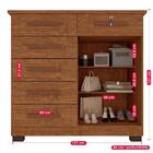 Cômoda Flex 2 Portas 6 Gavetas 1 Com Chave Milão Imop Cinamomo