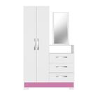 Cômoda Flex 3 Gavetas 2 Portas com Pés e Espelho NT5165 Notáv