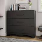 Cômoda Florença Com 3 Gavetas - Preto Fosco