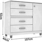 Cômoda Florence Sapateira 4 Gav Rústico - Mirarack