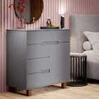 Cômoda Flow Cinza/freijó – Ej Móveis