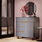 Cômoda Flow Cinza/freijó – Ej Móveis