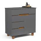 Cômoda Flow Cinza/freijó – Ej Móveis