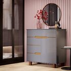 Cômoda Flow Cinza/freijó – Ej Móveis