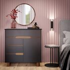 Cômoda Flow Preto/freijó – Ej Móveis