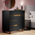 Cômoda Flow Preto/freijó – Ej Móveis