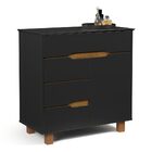 Cômoda Flow Preto/freijó – Ej Móveis