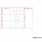 Cômoda Fontana 2 Portas E 7 Gavetas - Móveis Albatroz