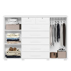 Cômoda Fontana Com 2 Portas E 7 Gavetas Branco Fosco Star Con