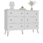 Cômoda Fort 6 Gavetas 100% Mdf Branco - Manbel