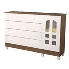 Cômoda Fraldario 1 Porta 4 Gavetas Grand Selena Mobycasa Move