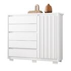 Cômoda Frisada Com Sapateira Missal Branco