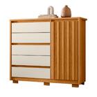 Cômoda Frisada Com Sapateira Missal Cinamomo Off White