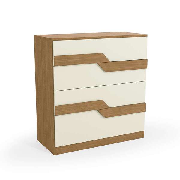 Cômoda Frow 4 Gv Freijó E Off White