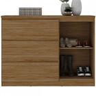 Cômoda Gales 1 Porta 3 Gavetas 100% Mdf Nogueira - Mambel