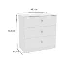 Cômoda Gandu 3 Gv Branca