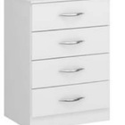 Cômoda Gaveteiro 4 Gavetas Branco