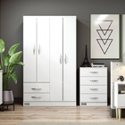 Cômoda Gaveteiro 4 Gavetas Branco