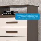 Cômoda Gaveteiro 4 Gavetas Flex Color 100% Mdf Jéssica Café/o