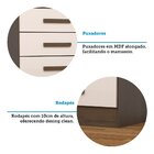 Cômoda Gaveteiro 4 Gavetas Flex Color 100% Mdf Jéssica Café/o