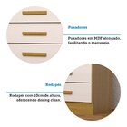 Cômoda Gaveteiro 57,10cm 4 Gavetas Flex Color 100% Mdf Jéssic