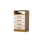 Cômoda Gaveteiro 57,10cm 4 Gavetas Flex Color 100% Mdf Jéssic