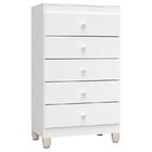 Cômoda Gaveteiro Baby Kids Branco Brilho - Incorplac