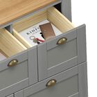 Cômoda Gaveteiro Balcão Organizadora Madeira 7 Gavetas Bolton