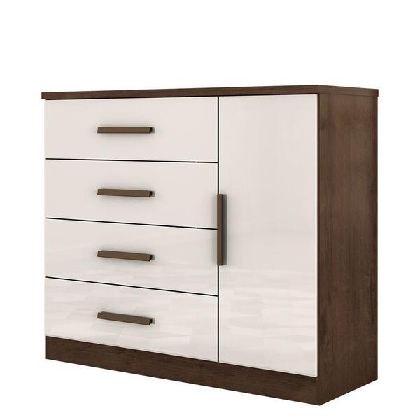 Cômoda Gênova 1 Porta E 4 Gavetas - Zanzini Móveis