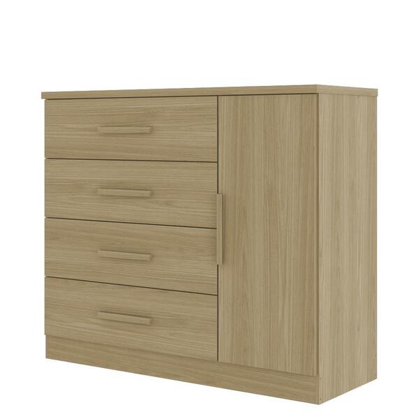 Cômoda Gênova 1 Porta E 4 Gavetas - Zanzini Móveis