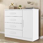 Cômoda Gênova 1 Porta E 4 Gavetas - Zanzini Móveis