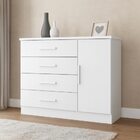 Cômoda Gênova 1 Porta E 4 Gavetas - Zanzini Móveis